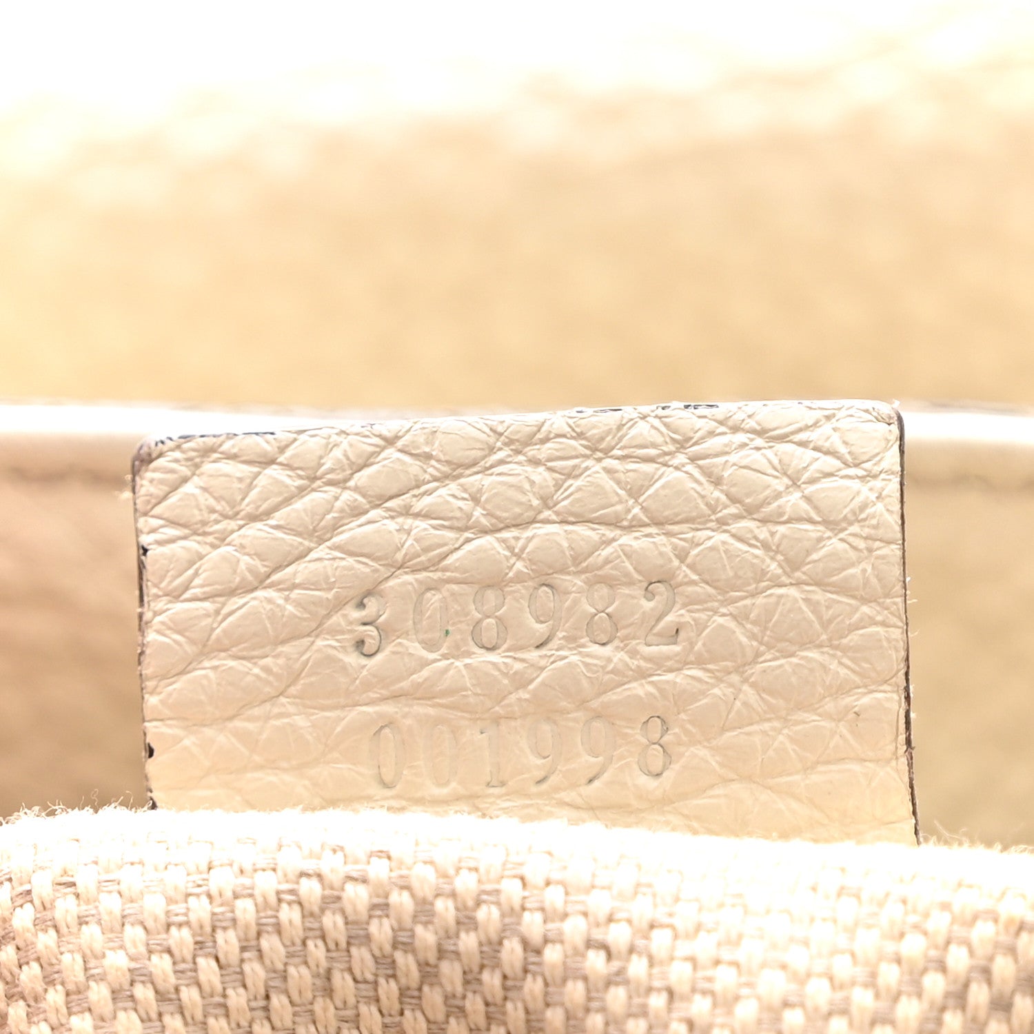 Gucci Pebbled Calfskin Medium Soho Chain Shoulder Bag Off White 6 of 12