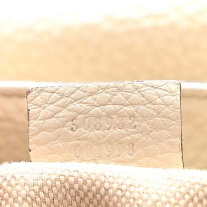 Gucci Pebbled Calfskin Medium Soho Chain Shoulder Bag Off White 6 of 12