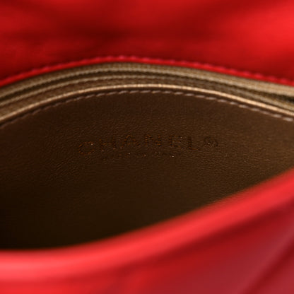 Chanel Lambskin Quilted Side-Packs Red 9 of 11