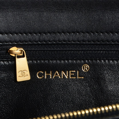 Chanel Lambskin Bekko Chain Large Shopper Tote Black 6 of 9