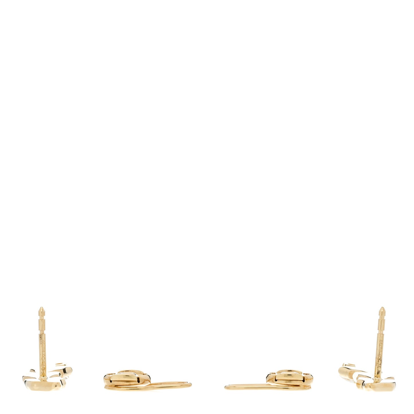 18K Yellow Gold Diamond Victoria Vine Climber Earrings