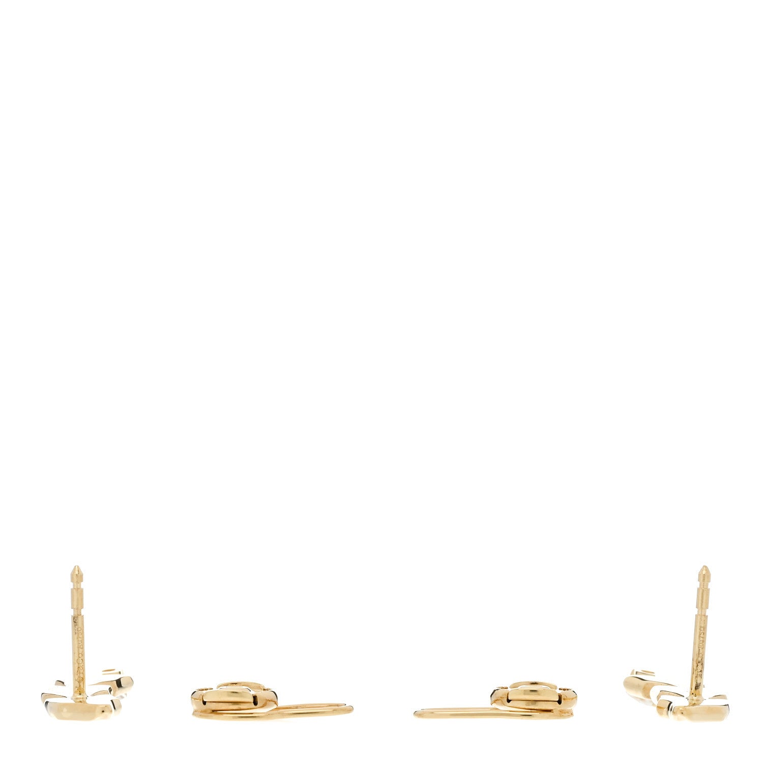 Tiffany 18K Yellow Gold Diamond Victoria Vine Climber Earrings 3 of 5