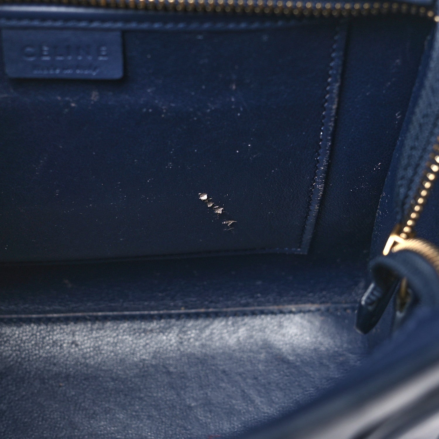 Celine Smooth Calfskin Nano Luggage Navy Blue 13 of 13