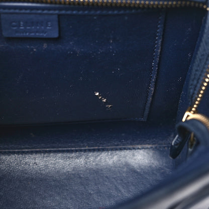 Celine Smooth Calfskin Nano Luggage Navy Blue 13 of 13