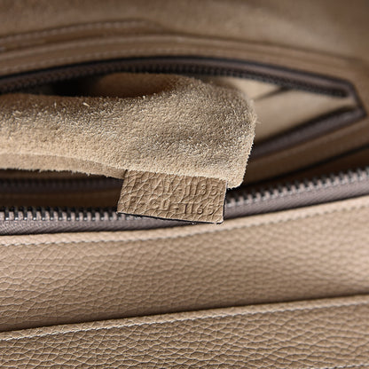 Celine Drummed Calfskin Mini Luggage Dune 7 of 13