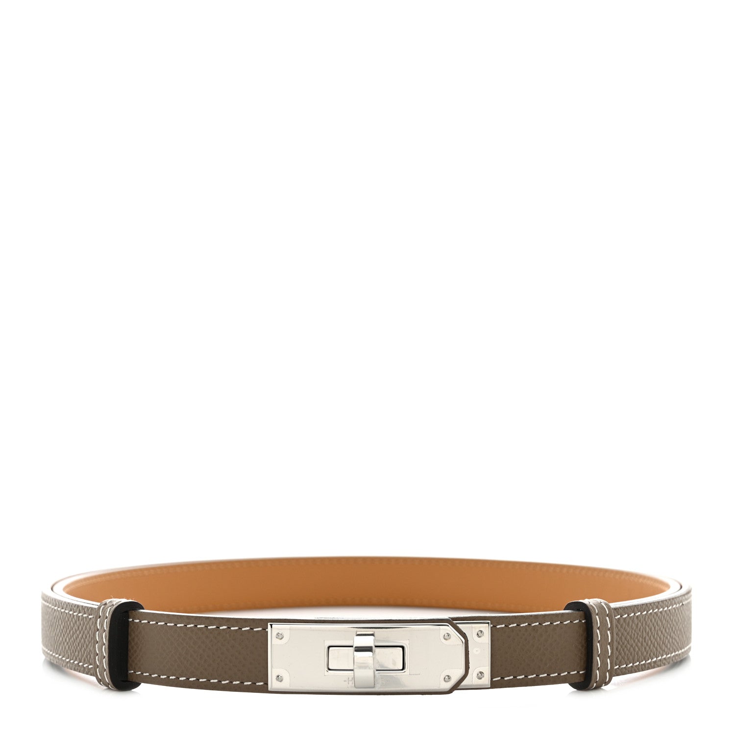 Hermes Epsom Kelly Belt Etoupe 1 of 6