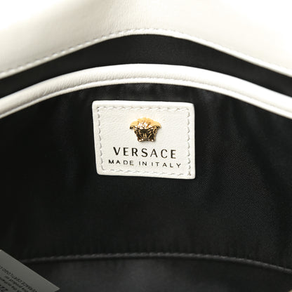 Versace Calfskin Palazzo Chain Evening Bag White 6 of 12