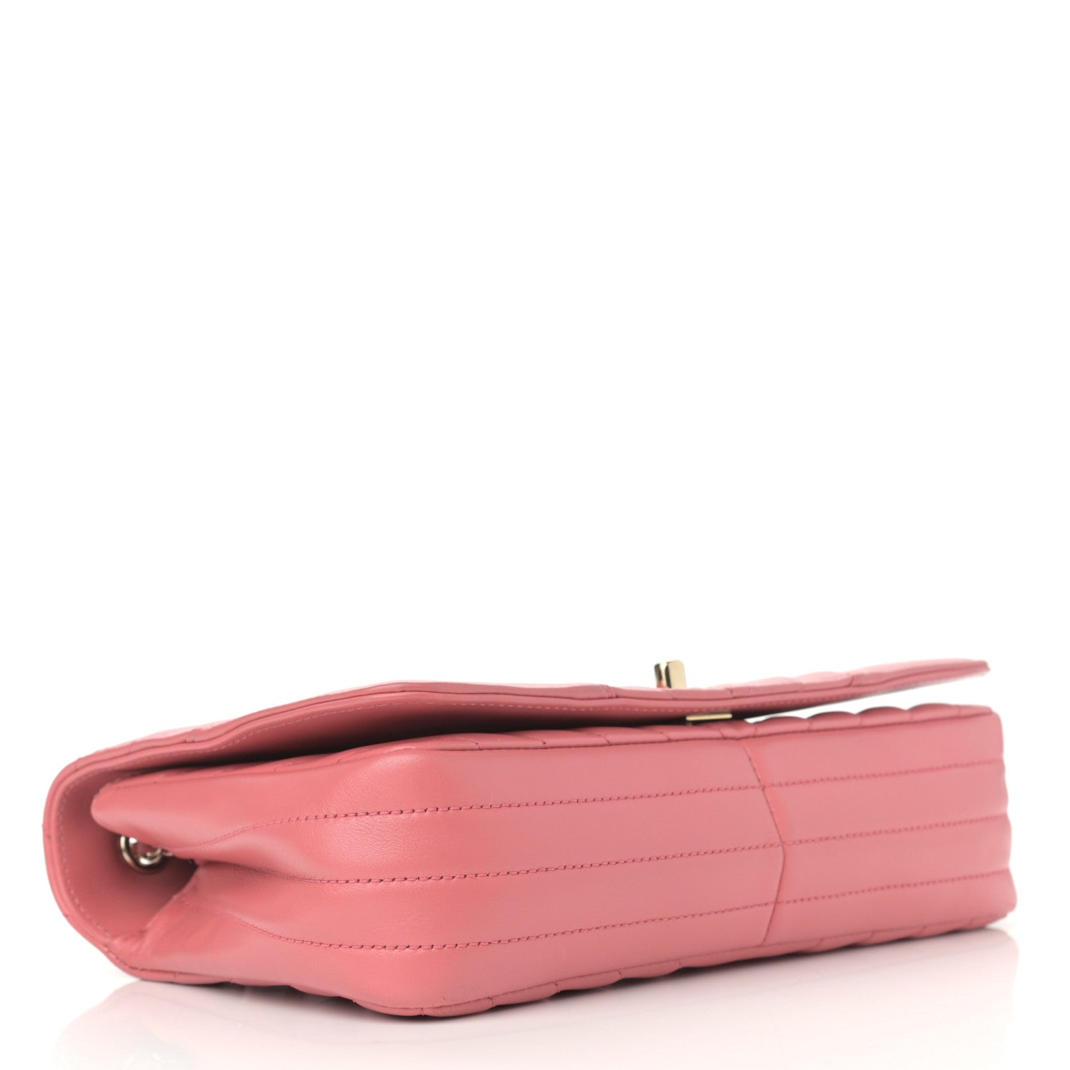 Chanel Calfskin Chevron Quilted Small Statement Flap Pink 4 of 15