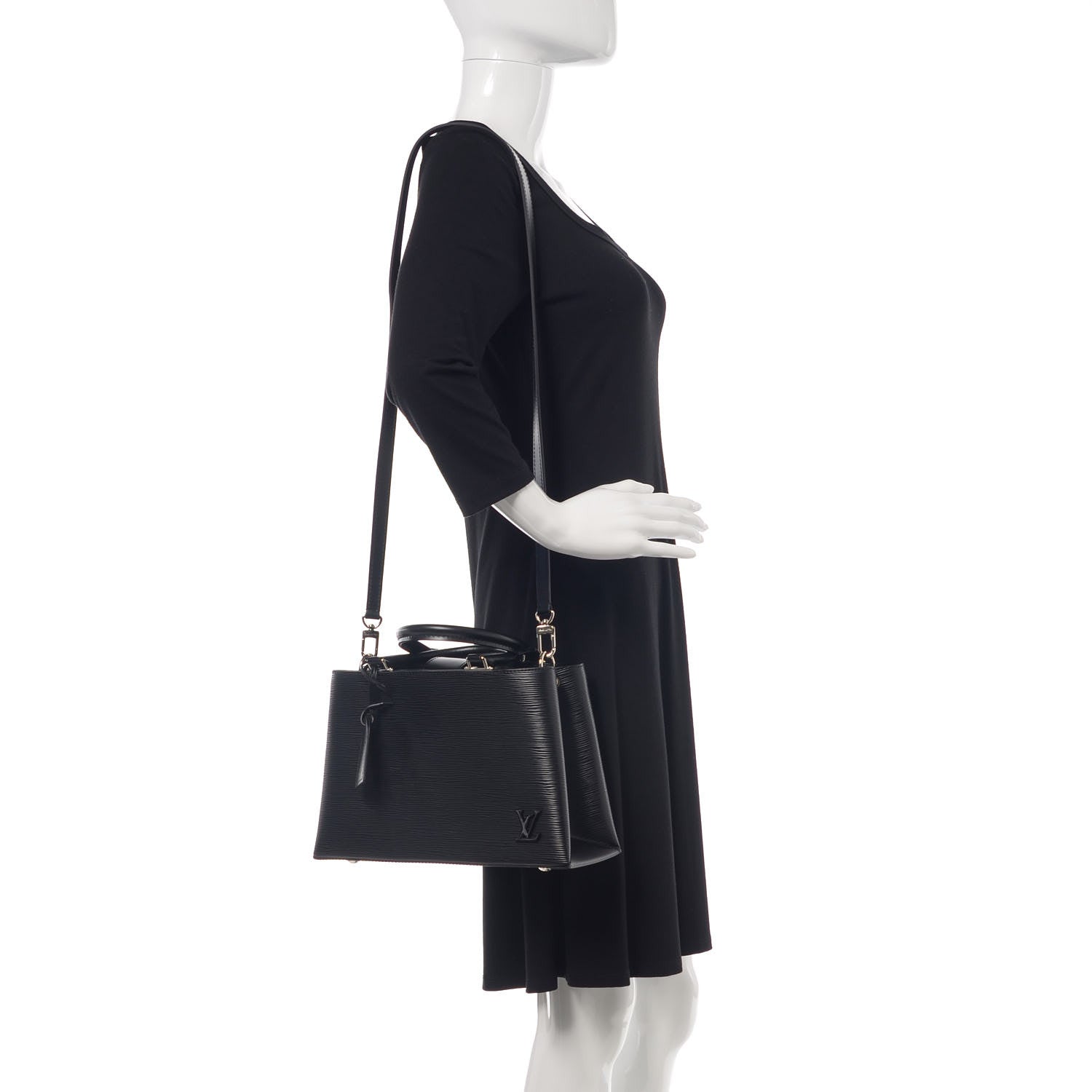 Louis Vuitton Epi Kleber PM Black 2 of 10