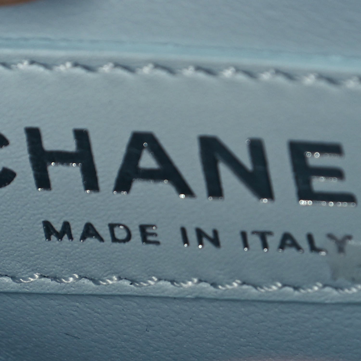 Chanel Iridescent Caviar Quilted Extra Mini Coco Handle Flap Light Blue 6 of 14