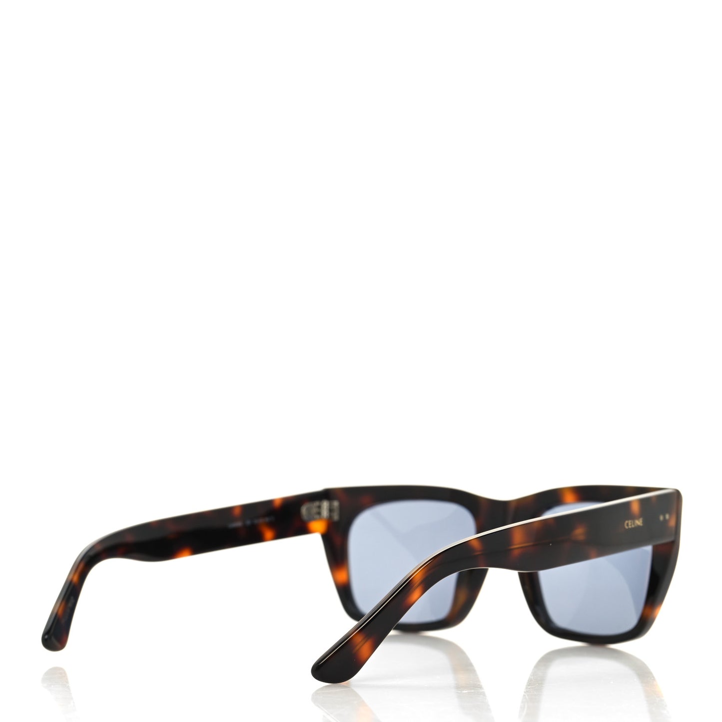 Acetate Polarized Rectangular Sunglasses CL40082I Havana