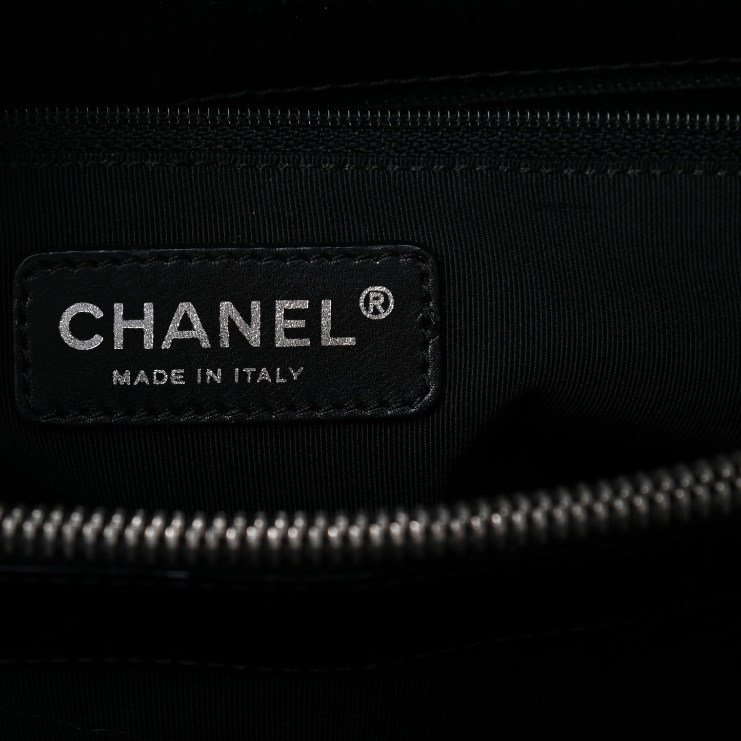 Patent Quilted Grand Shopping Tote GST Black