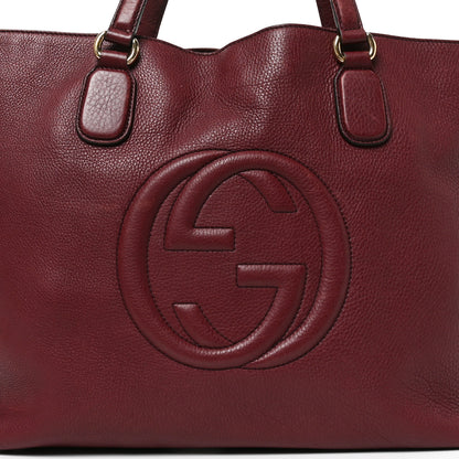 Gucci Cellarius Calfskin Large Soho Working Tote Bordeaux 7 of 9