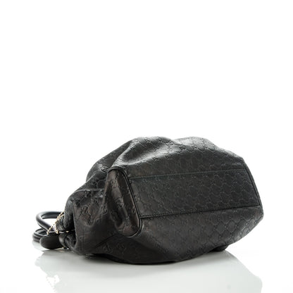 Gucci Guccissima Medium Sukey Tote Black 4 of 7