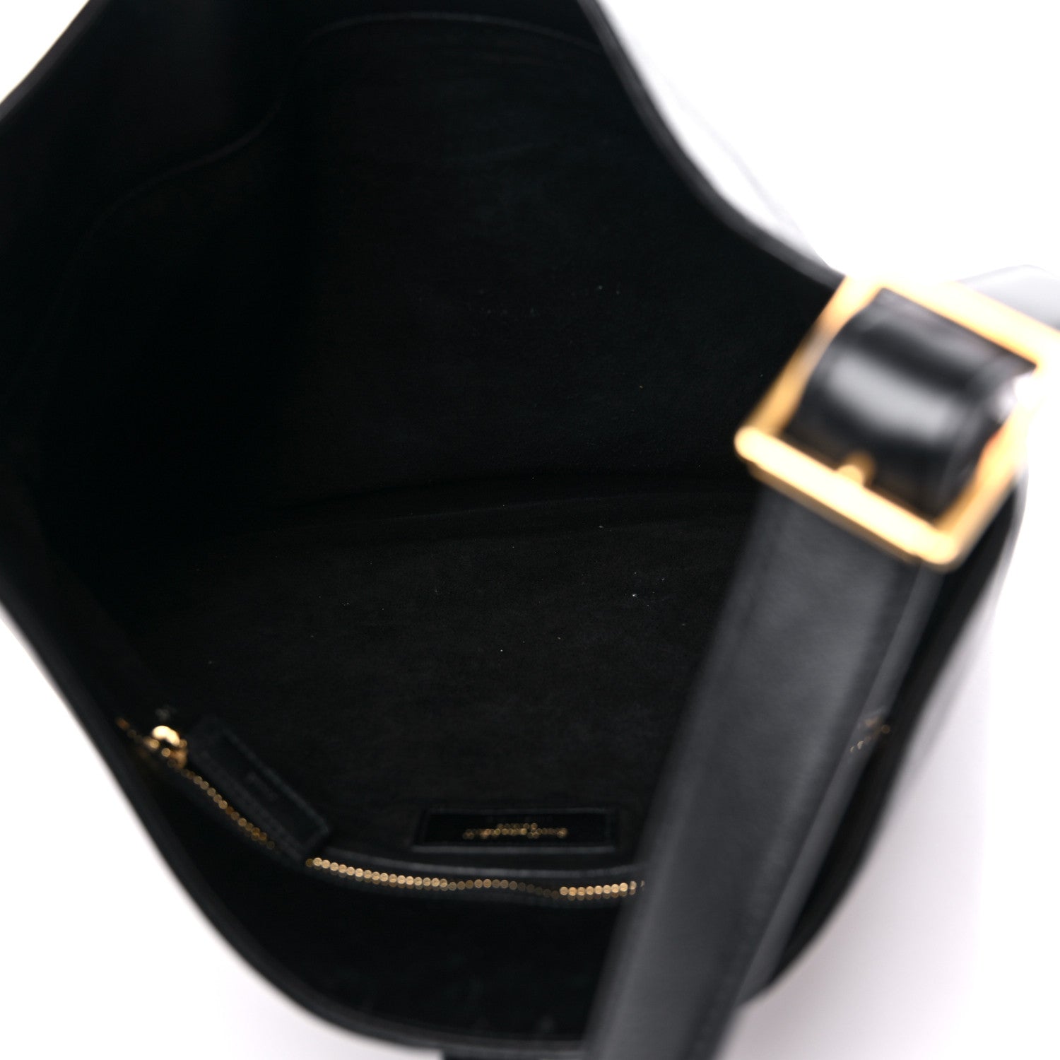 Saint Laurent Calfskin Monogram Hobo Black 5 of 10