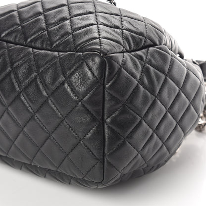 Chanel Lambskin Quilted Mini CC Chain Bucket Bag Black 8 of 8