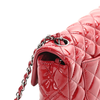 Chanel Patent Calfskin Quilted Mini Rectangular Flap Red 17 of 23