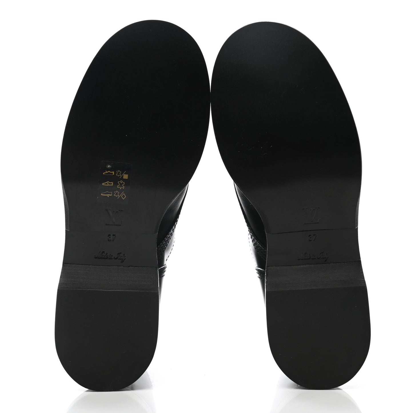 Calfskin Monogram Metropolis Flat Ranger Boots 37 Black