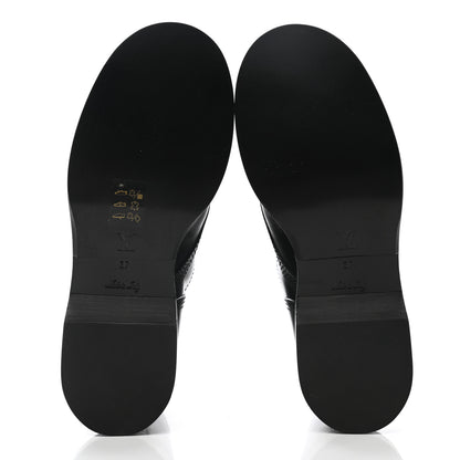 Louis Vuitton Calfskin Monogram Metropolis Flat Ranger Boots 37 Black 5 of 10