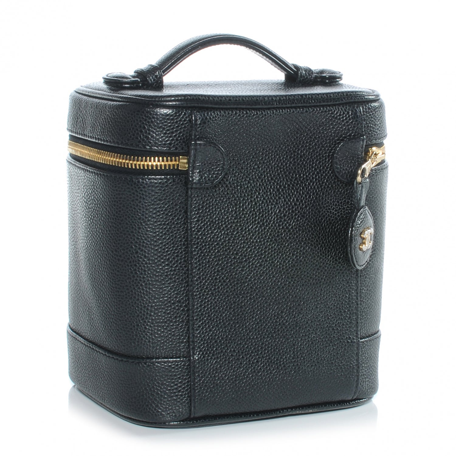 Chanel Caviar Cosmetic Vanity Bag Black 3 of 8