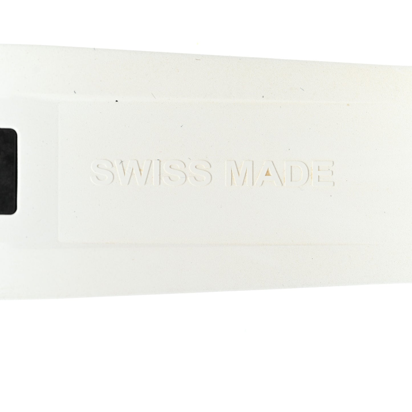 Rubber Monogram Tambour Watch Strap White
