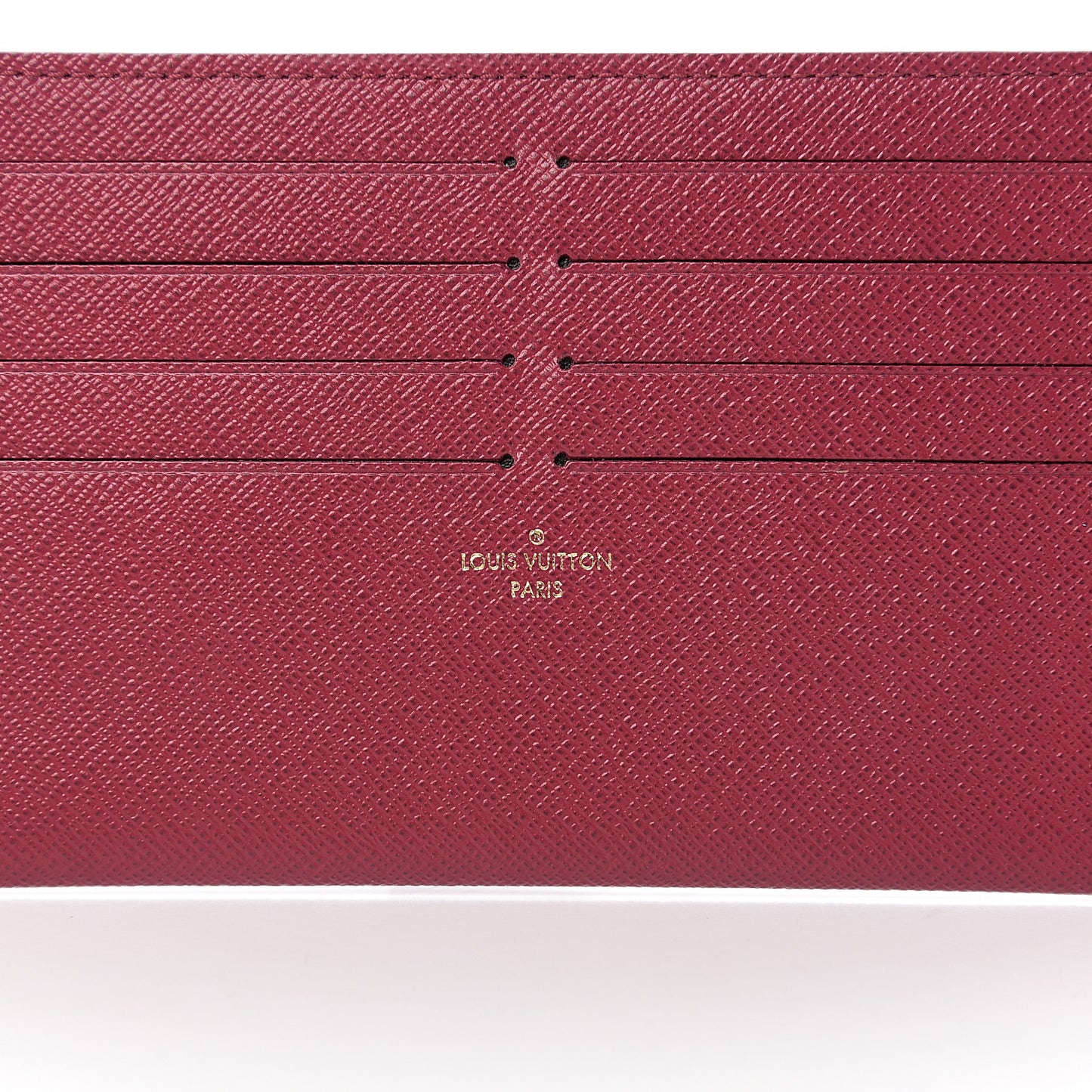 Calfskin Felicie Card Holder Insert Fuchsia