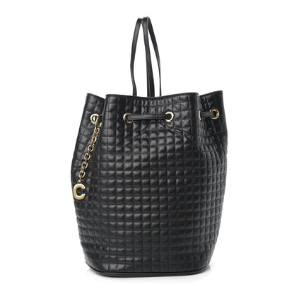 Celine Calfskin Quilted Small C Backpack Black 1 of 12