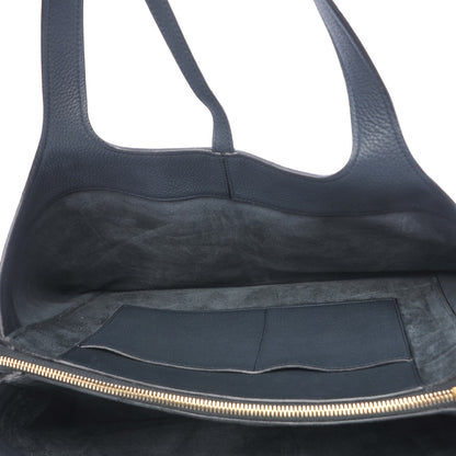 Celine Baby Grained Calfskin Medium Tri-Fold Bag Dark Sea 5 of 11