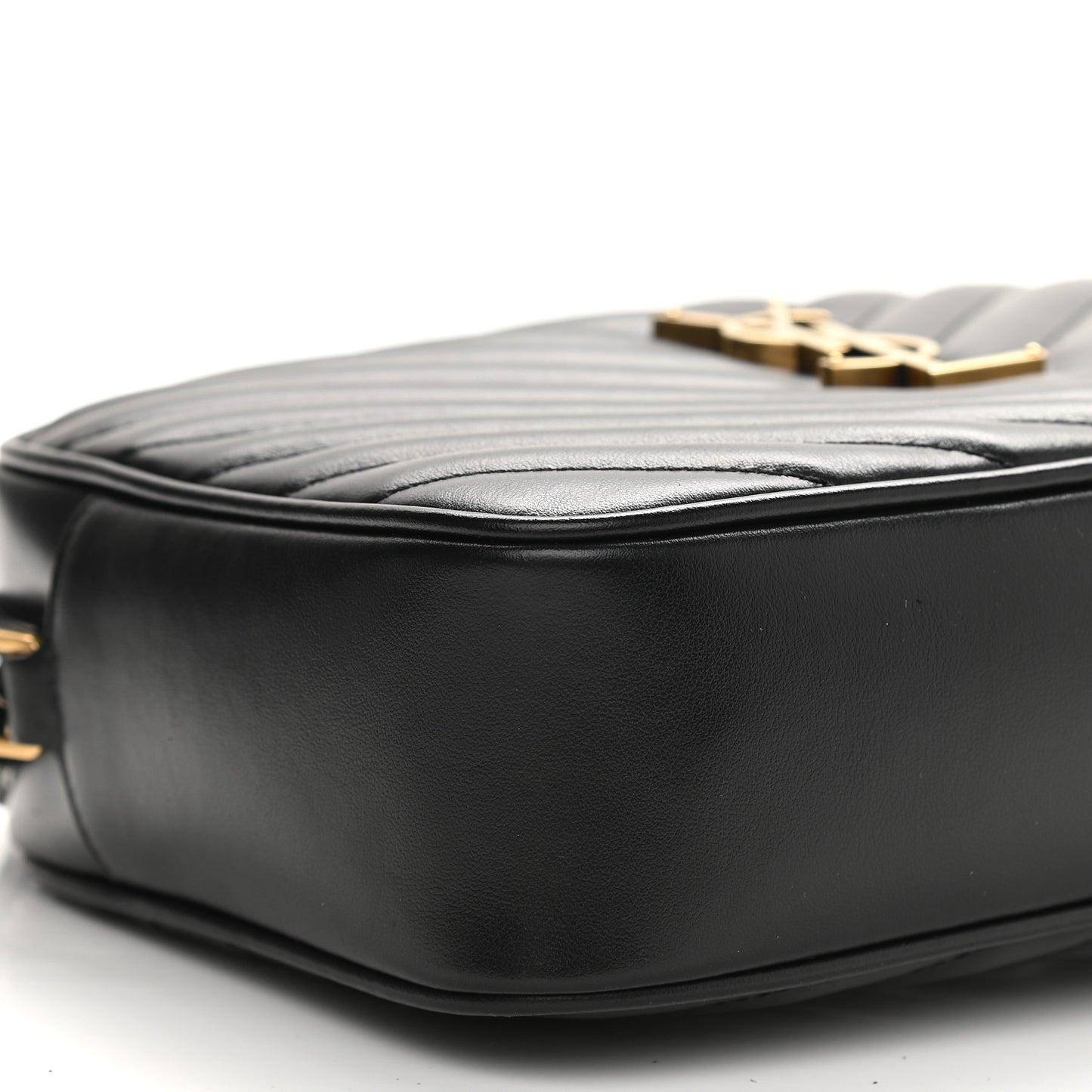 Calfskin Matelasse Monogram Lou Camera Bag Black
