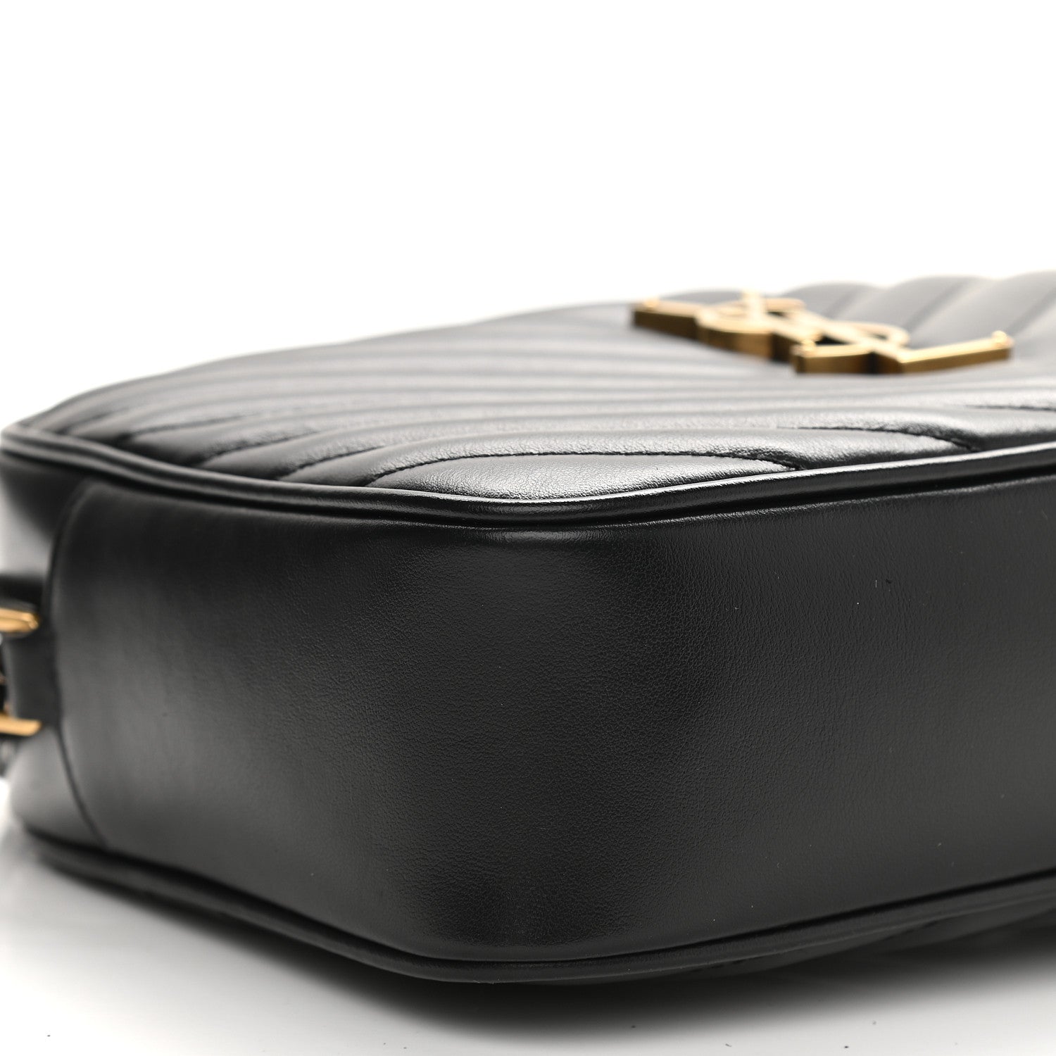 Saint Laurent Calfskin Matelasse Monogram Lou Camera Bag Black 8 of 9