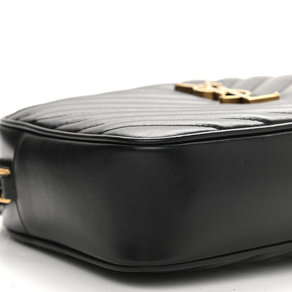 Saint Laurent Calfskin Matelasse Monogram Lou Camera Bag Black 8 of 9
