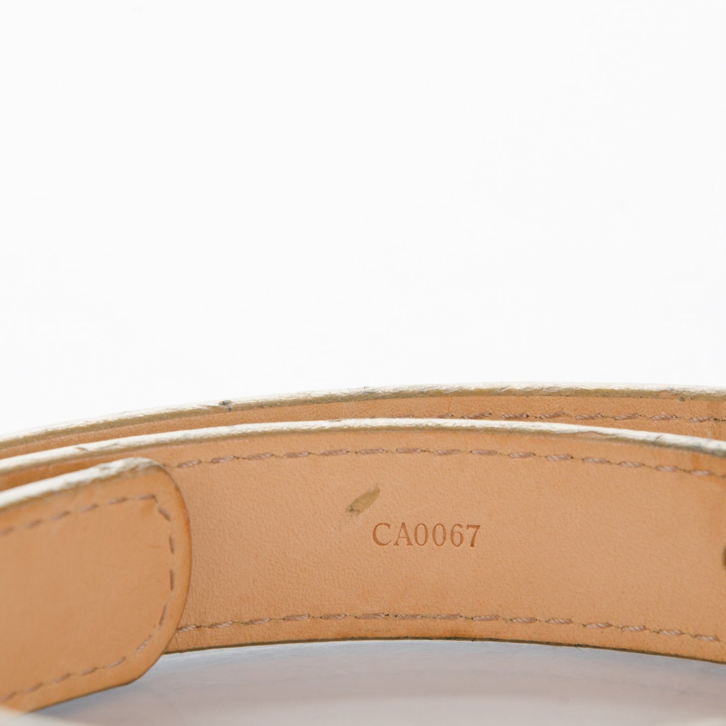 Signature LV Initiales Belt Gold 80 32