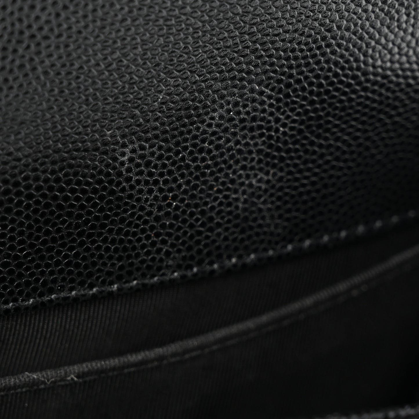 Caviar Quilted Small Boy Flap Black