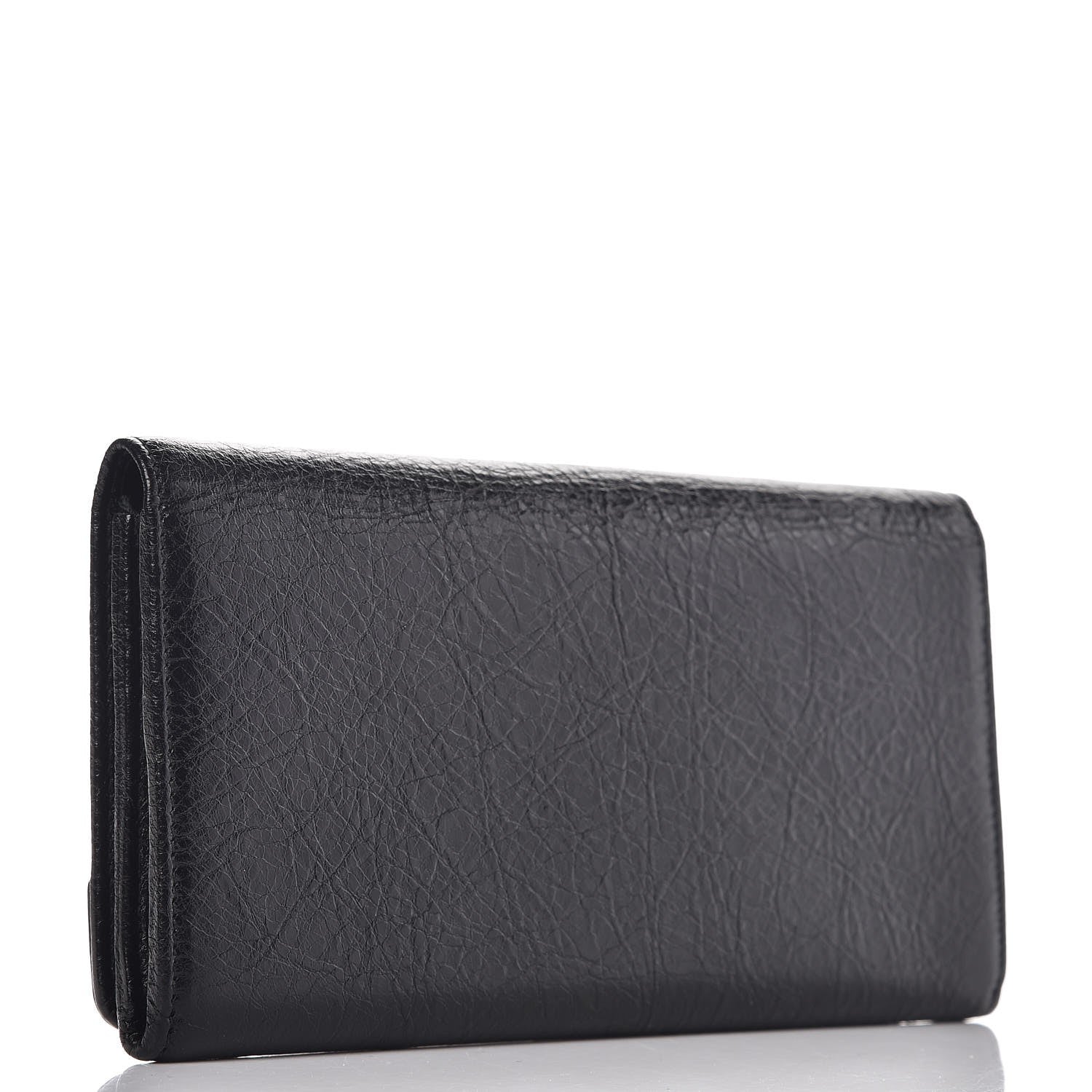 Balenciaga Agneau Classic Hardware Money Wallet Black 3 of 6