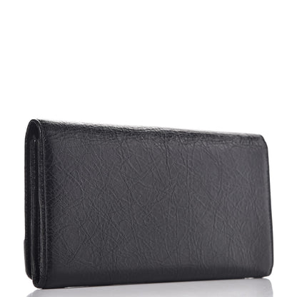 Balenciaga Agneau Classic Hardware Money Wallet Black 3 of 6