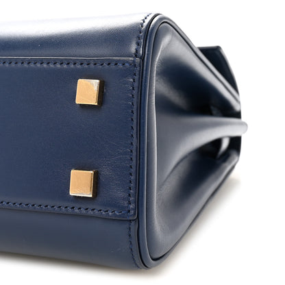 Saint Laurent Calfskin Le Fermoir Top Handle Bag Blue 9 of 9