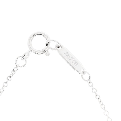 Tiffany 18K White Gold Diamond Cultured Pearl 6.5-7mm Tiffany Signature Pearls Pendant Necklace 5 of 6