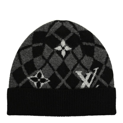Louis Vuitton Cashmere Bonnet Monogram Mountain Beanie Gris 2 of 4
