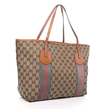 Gucci Monogram Patent Web Large Jolie Tote Pink 2 of 5