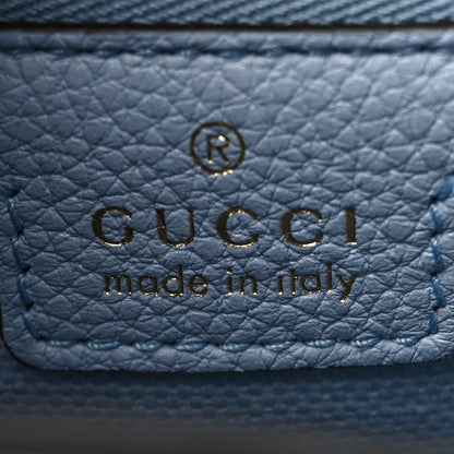 Gucci Grained Calfskin Web Medium Jackie 1961 Hobo Light Blue 6 of 9