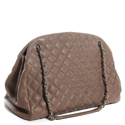 Chanel Caviar Quilted Large Just Mademoiselle Bowling Bag Grey 3 of 7