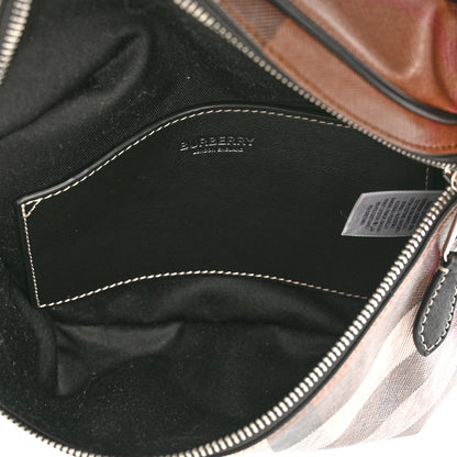 Burberry E-canvas Check Bum Bag Dark Birch Brown 5 of 9