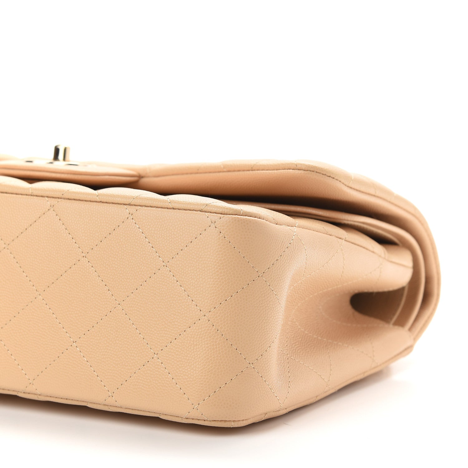 Chanel Caviar Quilted Jumbo Double Flap Beige Clair 9 of 12