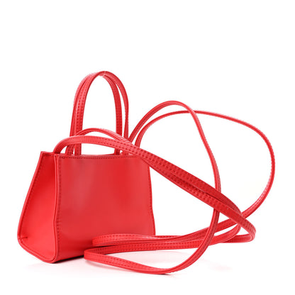 Telfar Vegan Leather Small Shopping Bag Red 3 of 10