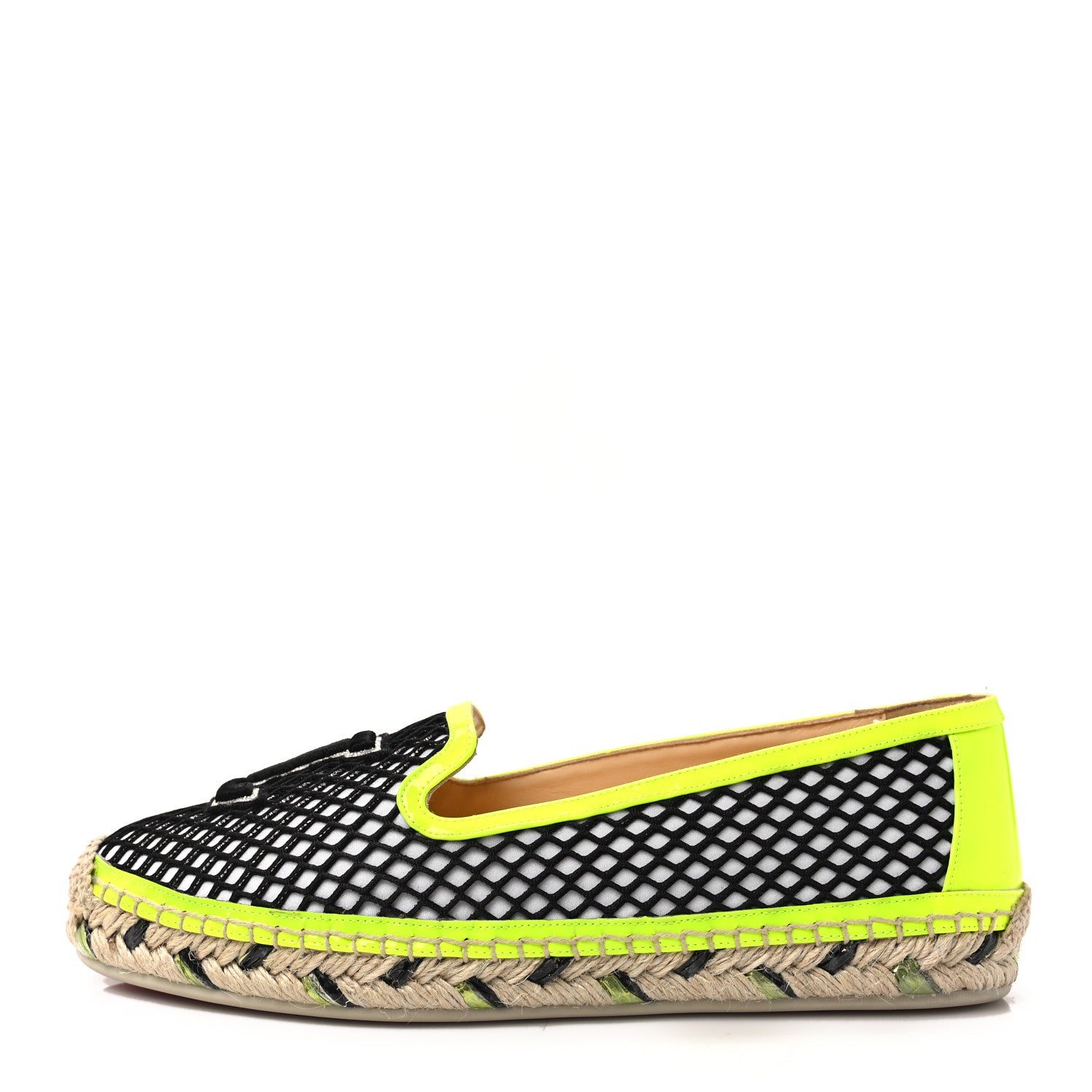 Christian Louboutin Neo Resille Ivy Espapop Flat Espadrilles 37 White Black 1 of 8