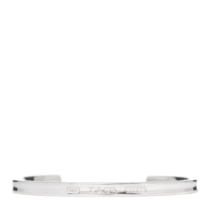Tiffany Sterling Silver Narrow 1837 Cuff Bracelet 1 of 4