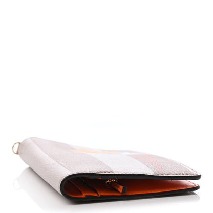 Fendi Calfskin Pequin Floral Print Passport Cover 3 of 4