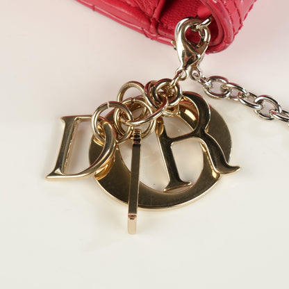 Christian Dior Patent Cannage Rendez-vous Chain Wallet Pink 8 of 8