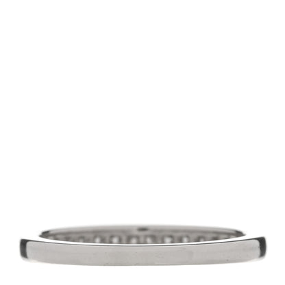 Tiffany Platinum Diamond 2.5mm Half Circle Wedding Band Ring 48 4.5 3 of 6