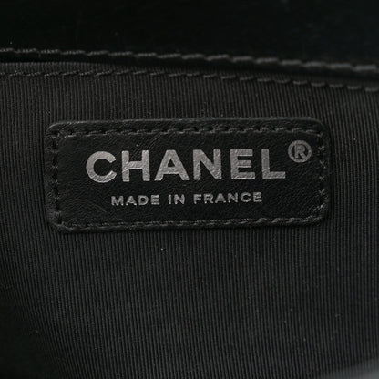 Chanel Goatskin Quilted Small Boy Top Handle Flap Black 6 of 12